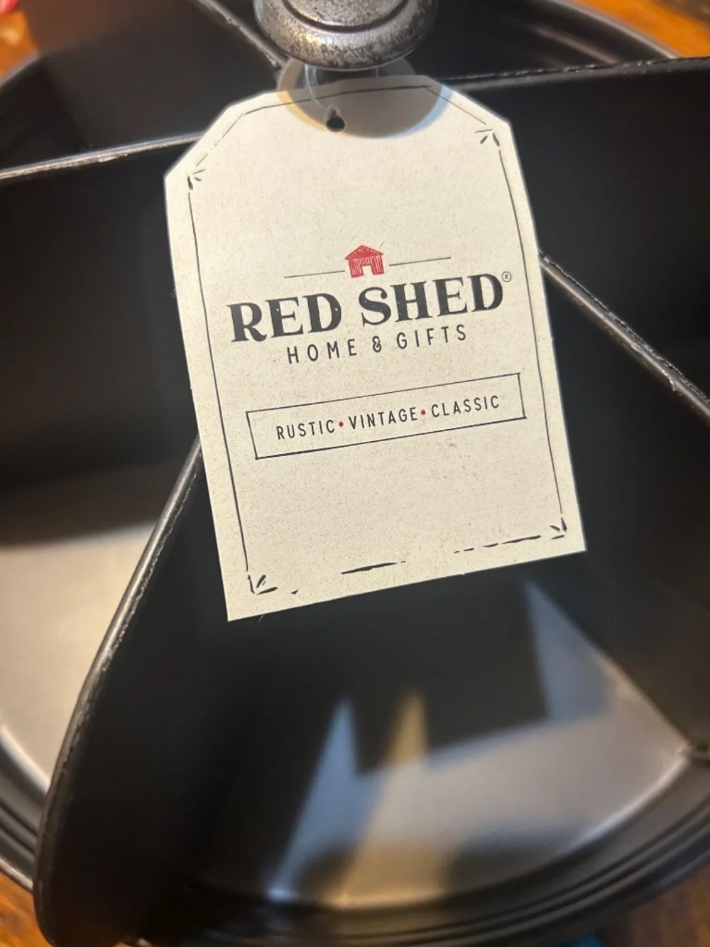 New Red Shed Country Metal Lazy Susan